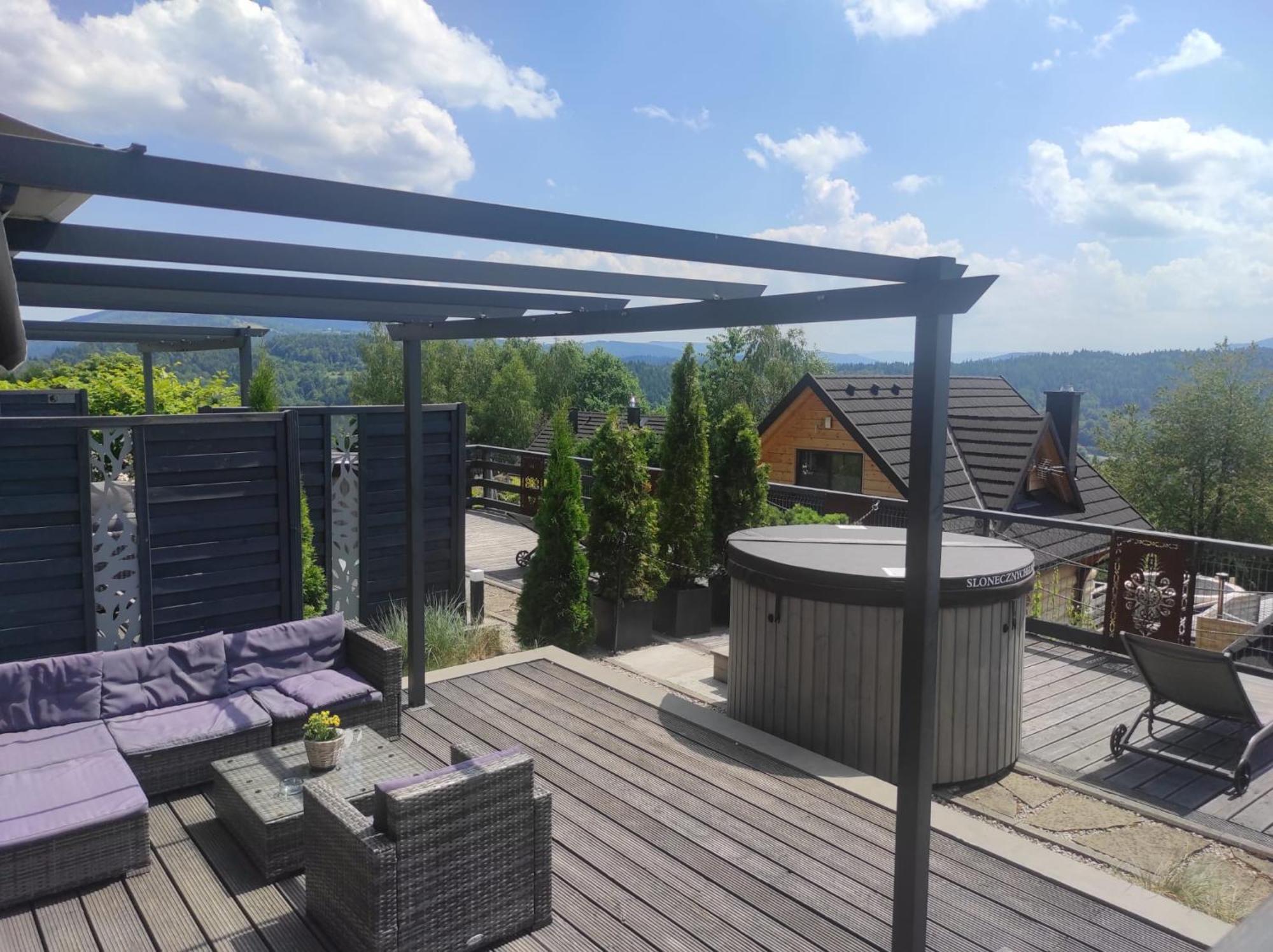 Sloneczny Chelm - Apartamenty W Gorach, Prywatna Sauna Jacuzzi Balia W Cenie, Spa, Grill, Stok Narciarski Myslenice, Sciezki Rowerowe, Rzeka Raba, Widok Na Tatry エクステリア 写真